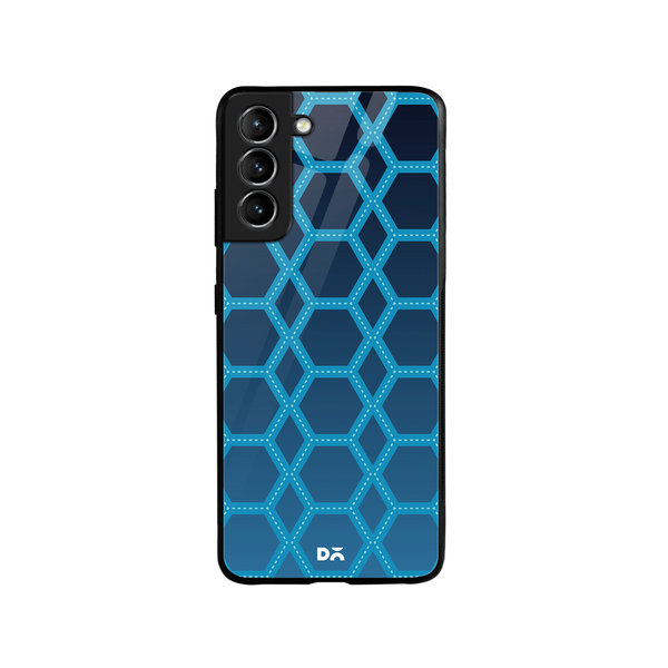 

DailyObjects Nebula Honeycomb Glass Case Cover For Samsung Galaxy S21 Plus