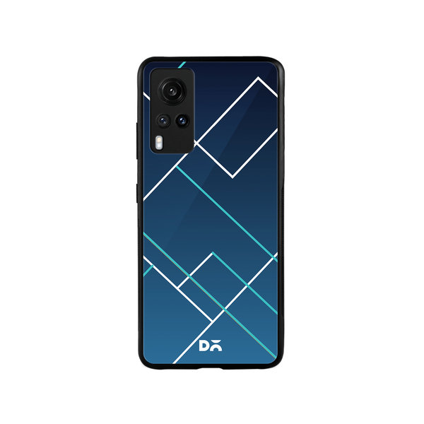 

DailyObjects Nebula Tech Lines Glass Case Cover For Vivo X60