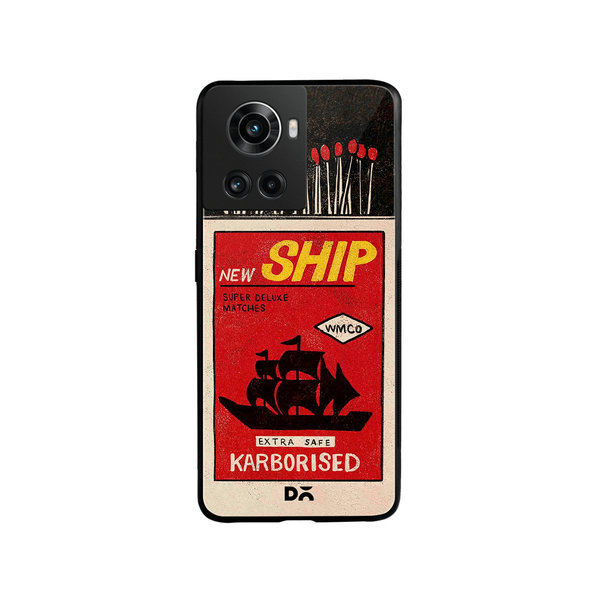 

DailyObjects New Ship Matchbox Glass Case Cover For OnePlus 10R
