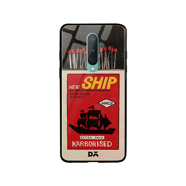 

DailyObjects New Ship Matchbox Glass Case Cover For OnePlus 8