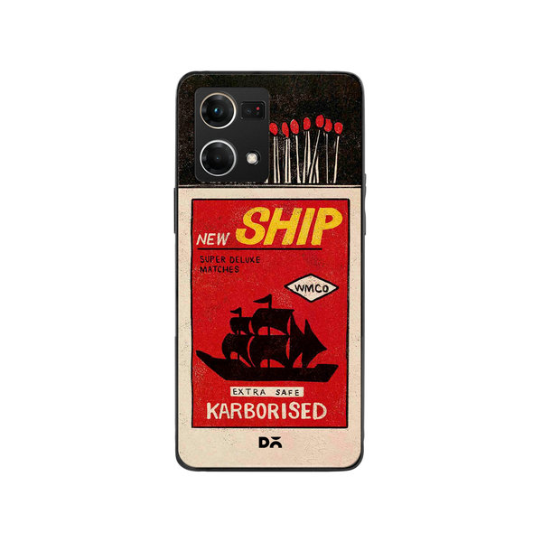 

DailyObjects New Ship Matchbox Glass Case Cover For Oppo F21 Pro