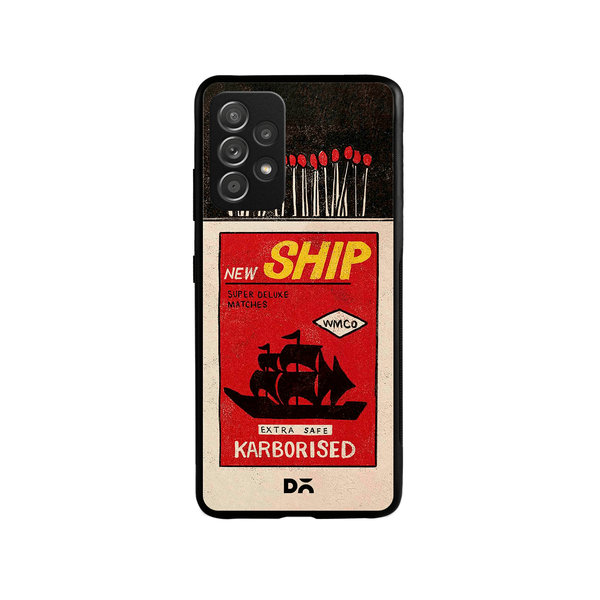 

DailyObjects New Ship Matchbox Glass Case Cover For Samsung Galaxy A52