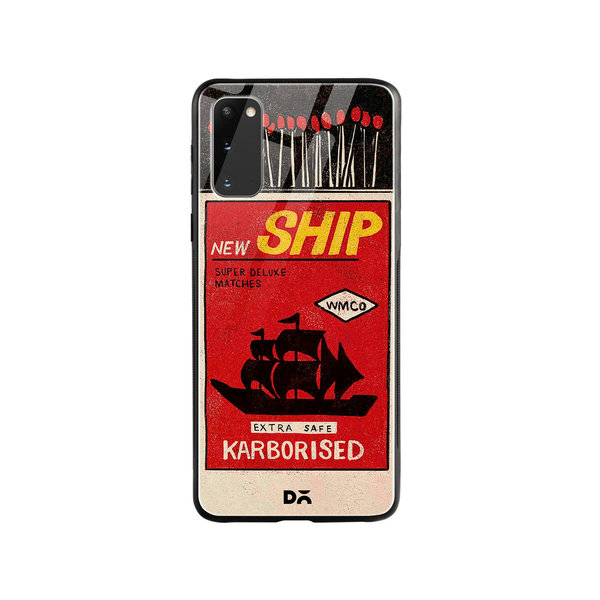 

DailyObjects New Ship Matchbox Glass Case Cover For Samsung Galaxy S20