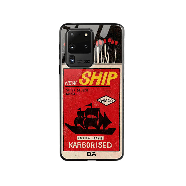 

DailyObjects New Ship Matchbox Glass Case Cover For Samsung Galaxy S20 Ultra