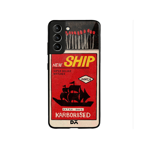 

DailyObjects New Ship Matchbox Glass Case Cover For Samsung Galaxy S22 Plus