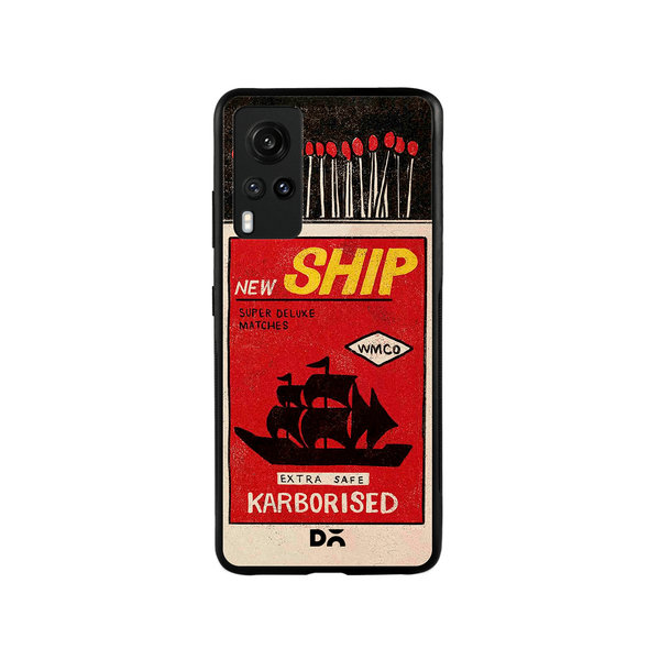 

DailyObjects New Ship Matchbox Glass Case Cover For Vivo X60