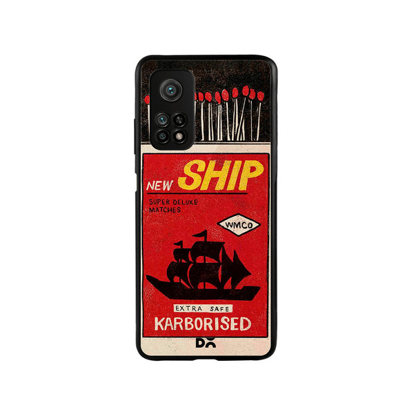 

DailyObjects New Ship Matchbox Glass Case Cover For Xiaomi Mi 10T
