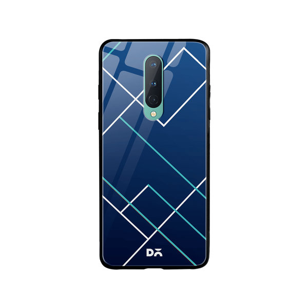 

DailyObjects Nightfall Tach Lines Glass Case Cover For OnePlus 8
