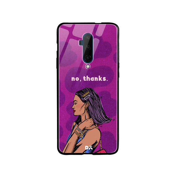 

DailyObjects No thanks Glass Case Cover For OnePlus 7T Pro