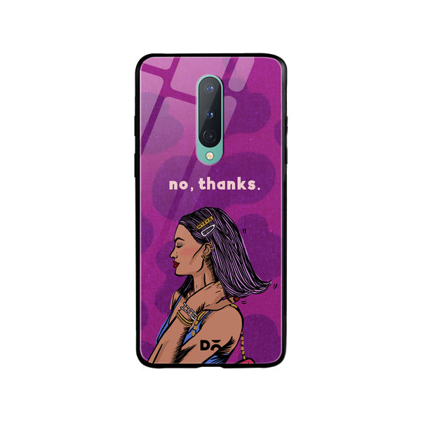 

DailyObjects No thanks Glass Case Cover For OnePlus 8