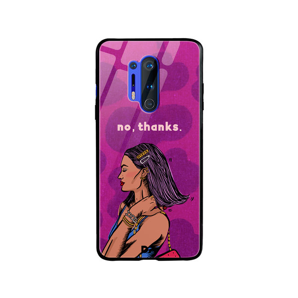 

DailyObjects No thanks Glass Case Cover For OnePlus 8 Pro