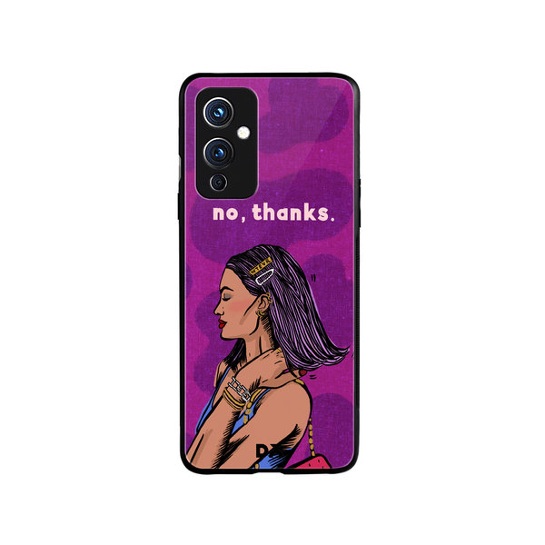

DailyObjects No thanks Glass Case Cover For OnePlus 9