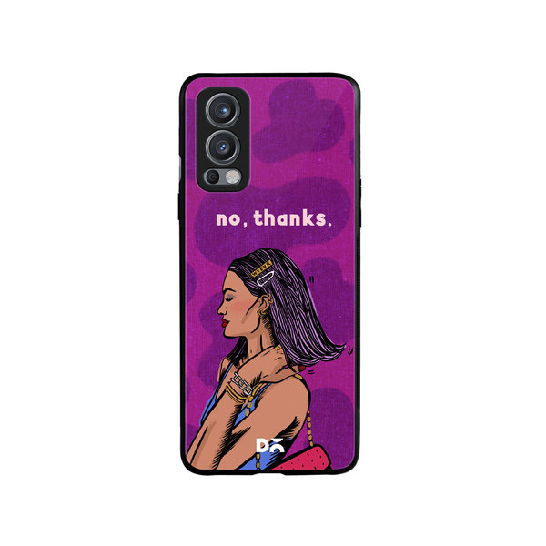 

DailyObjects No thanks Glass Case Cover For OnePlus Nord 2