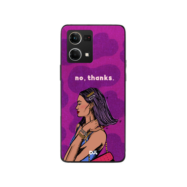 

DailyObjects No thanks Glass Case Cover For Oppo F21 Pro