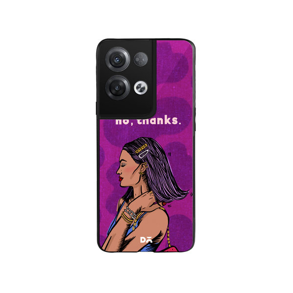 

DailyObjects No thanks Glass Case Cover For Oppo Reno 8 Pro Plus