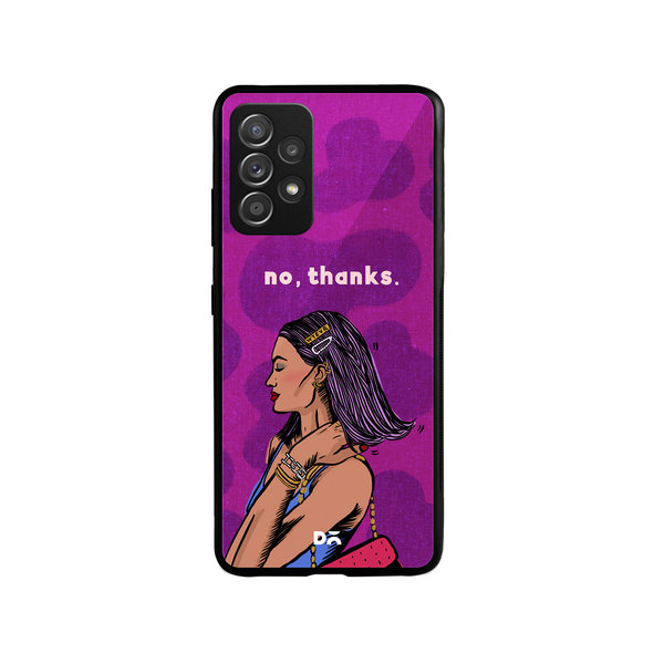 

DailyObjects No thanks Glass Case Cover For Samsung Galaxy A53