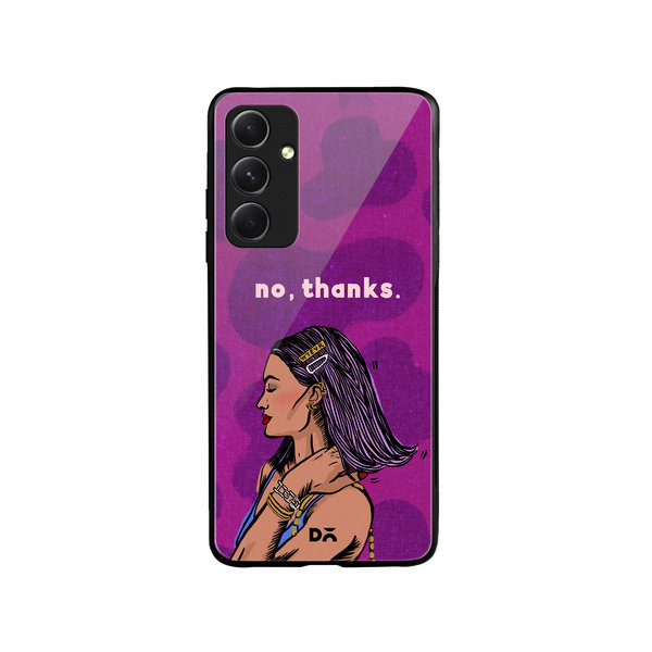 

DailyObjects No thanks Glass Case Cover For Samsung Galaxy A54 5G