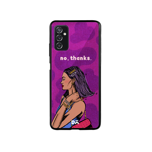 

DailyObjects No thanks Glass Case Cover For Samsung Galaxy M52