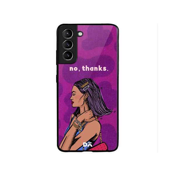 

DailyObjects No thanks Glass Case Cover For Samsung Galaxy S22