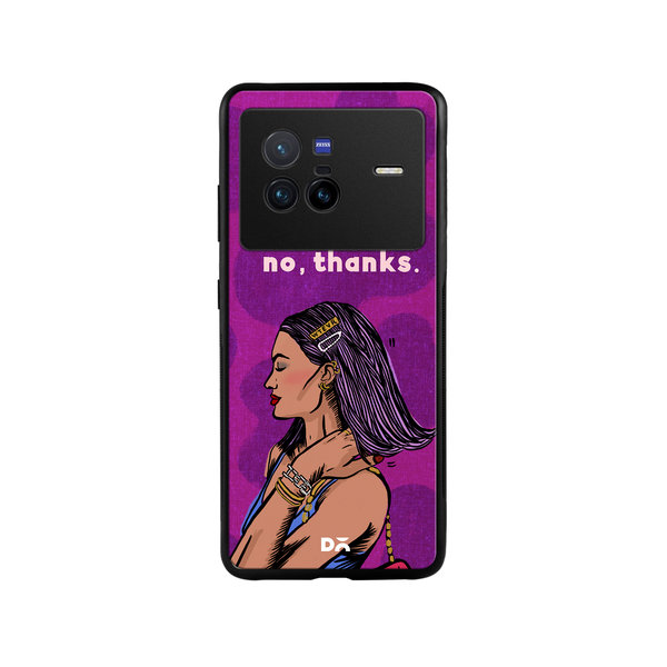 

DailyObjects No thanks Glass Case Cover For Vivo X80
