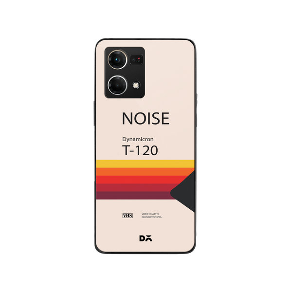 

DailyObjects Noise VHS Glass Case Cover For Oppo Reno 7