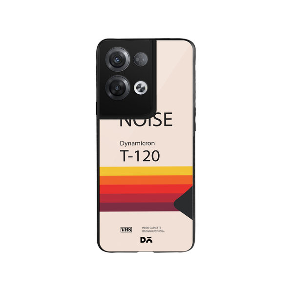 

DailyObjects Noise VHS Glass Case Cover For Oppo Reno 8