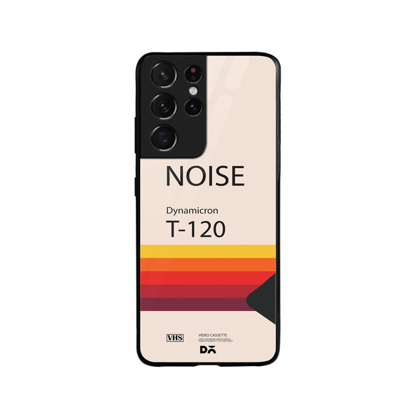 

DailyObjects Noise VHS Glass Case Cover For Samsung Galaxy S21 Ultra