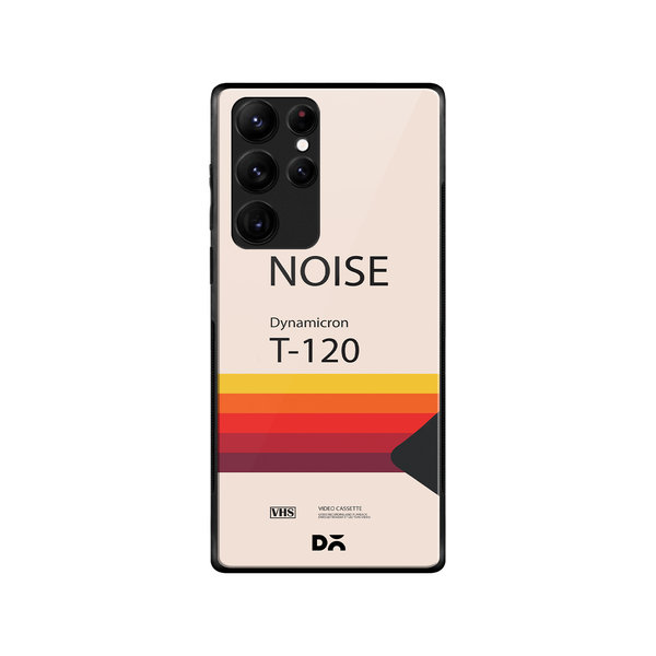 

DailyObjects Noise VHS Glass Case Cover For Samsung Galaxy S22 Ultra