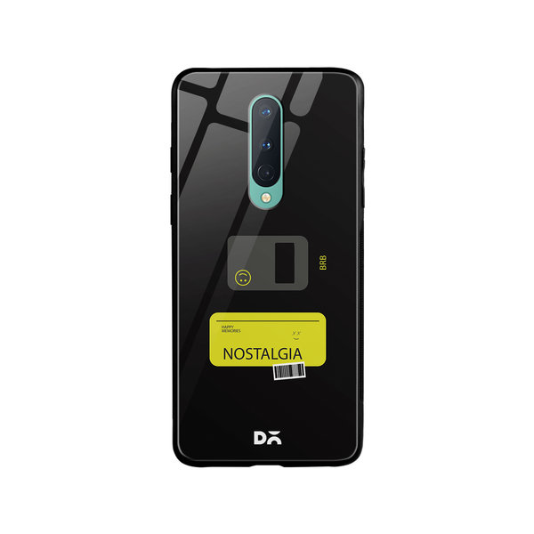 DailyObjects Nostalgia BRB Glass Case Cover For OnePlus 8