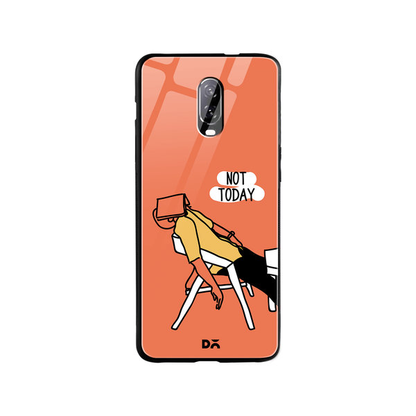 

DailyObjects Not Today Glass Case Cover For OnePlus 7