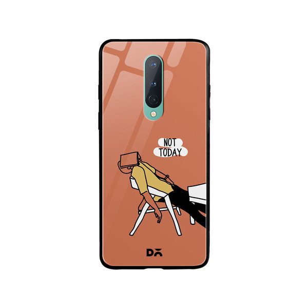 

DailyObjects Not Today Glass Case Cover For OnePlus 8