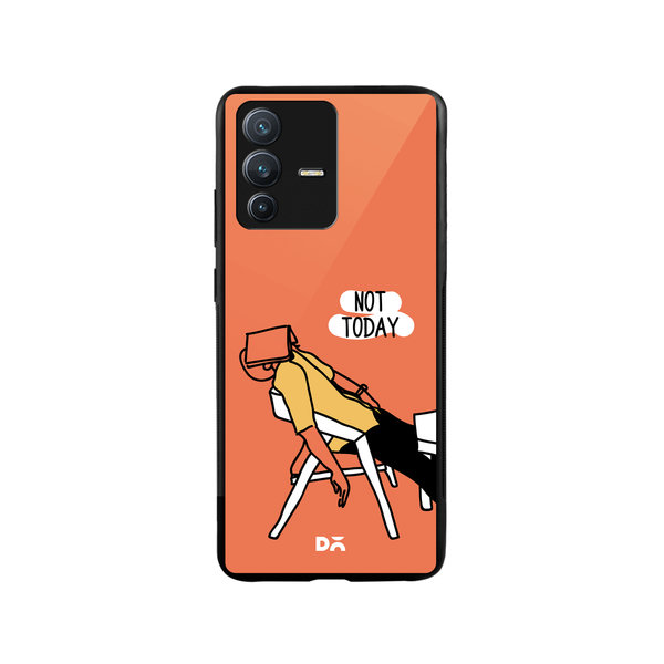

DailyObjects Not Today Glass Case Cover For Vivo V23