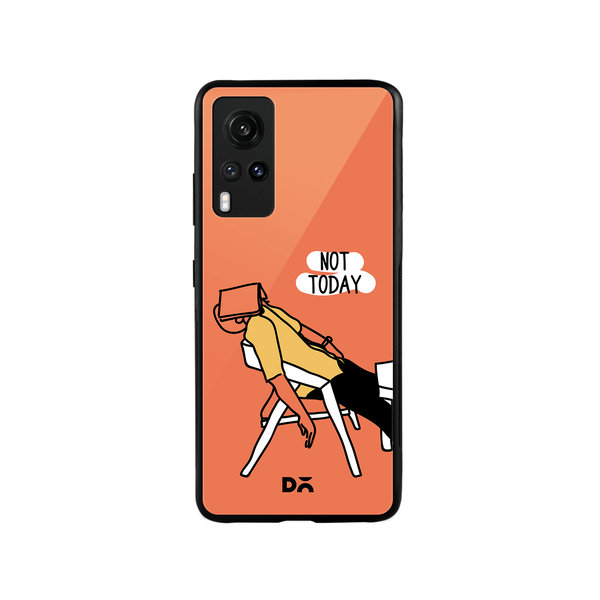 

DailyObjects Not Today Glass Case Cover For Vivo X60