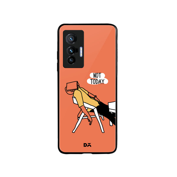 

DailyObjects Not Today Glass Case Cover For Vivo X70