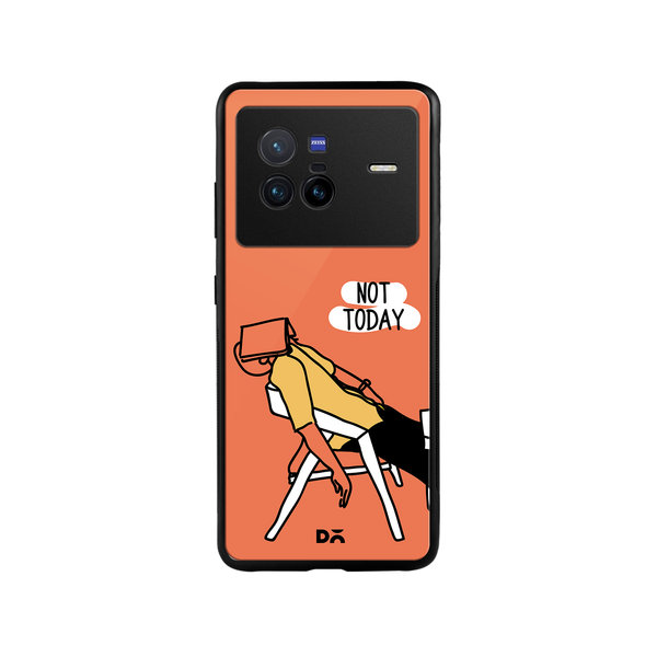 

DailyObjects Not Today Glass Case Cover For Vivo X80