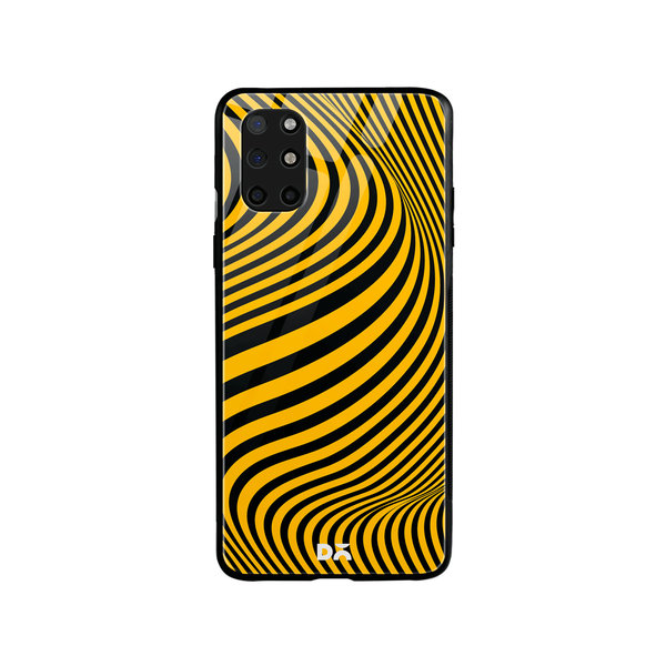 

DailyObjects Ochre Waves Glass Case Cover For OnePlus 8T