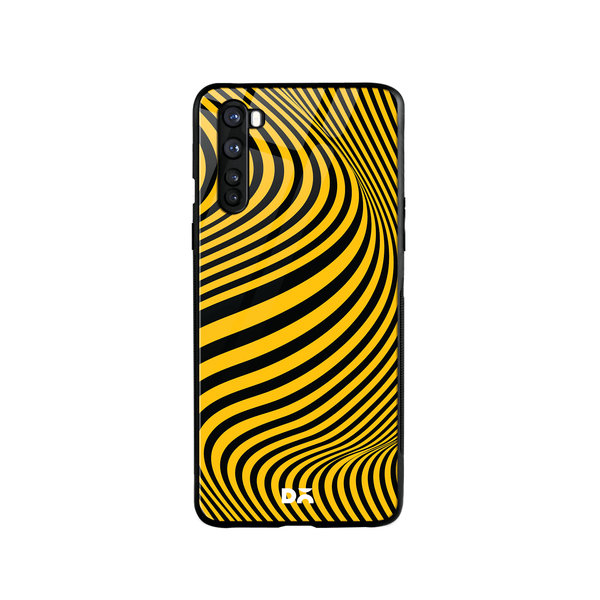 

DailyObjects Ochre Waves Glass Case Cover For OnePlus Nord