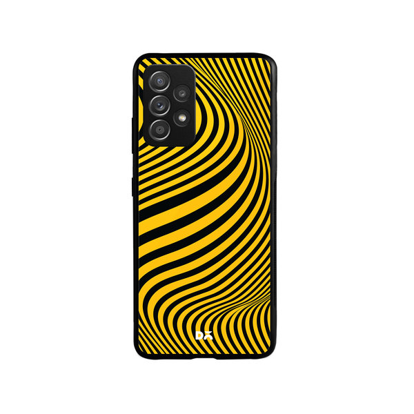 

DailyObjects Ochre Waves Glass Case Cover For Samsung Galaxy A53