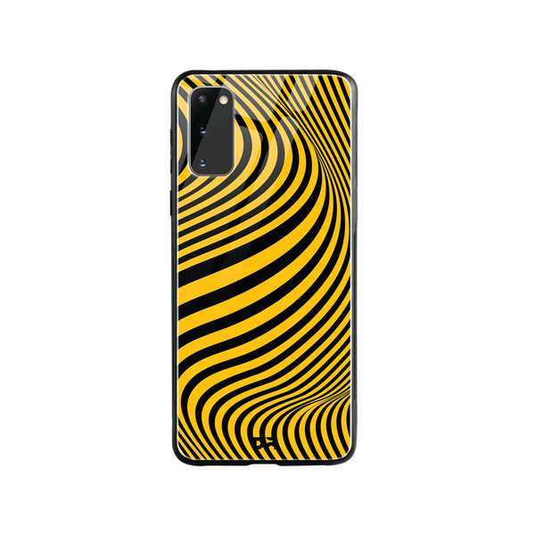 

DailyObjects Ochre Waves Glass Case Cover For Samsung Galaxy S20