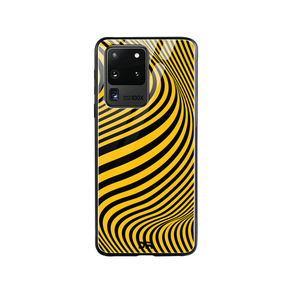 

DailyObjects Ochre Waves Glass Case Cover For Samsung Galaxy S20 Ultra