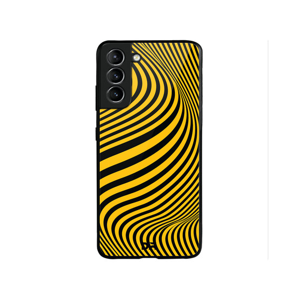 

DailyObjects Ochre Waves Glass Case Cover For Samsung Galaxy S22