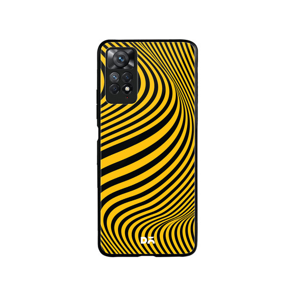 

DailyObjects Ochre Waves Glass Case Cover For Xiaomi Redmi Note 11 Pro