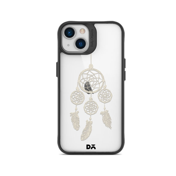 

DailyObjects Off White Dreams Black Hybrid Clear Case Cover For iPhone 15