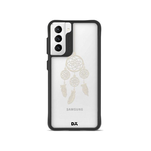 

DailyObjects Off White Dreams Black Hybrid Clear Case Cover For Samsung Galaxy S21