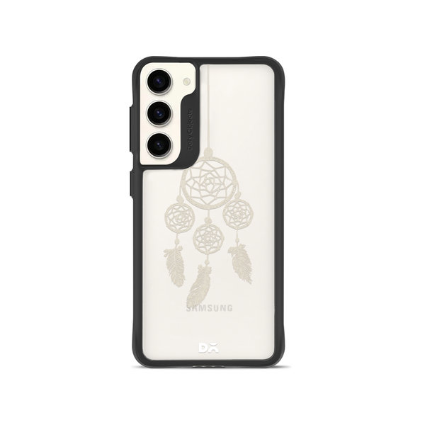 

DailyObjects Off White Dreams Black Hybrid Clear Case Cover For Samsung Galaxy S23 Plus
