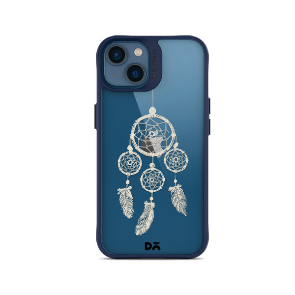 

DailyObjects Off White Dreams Blue Hybrid Clear Case Cover For iPhone 14 Plus