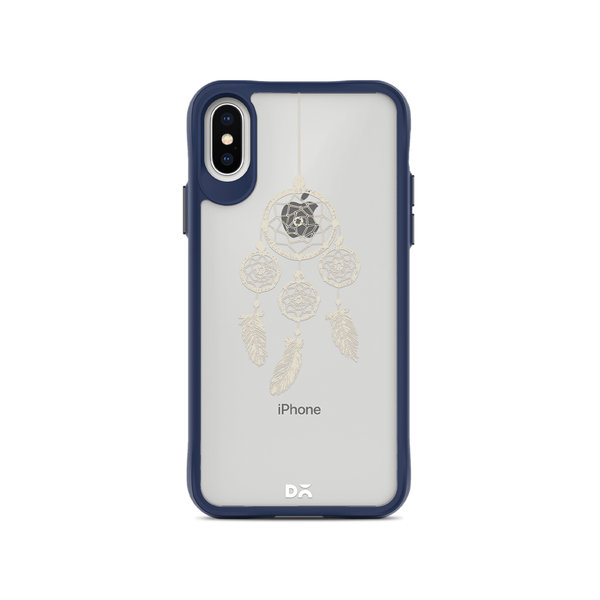 

DailyObjects Off White Dreams Blue Hybrid Clear Case Cover For iPhone XS