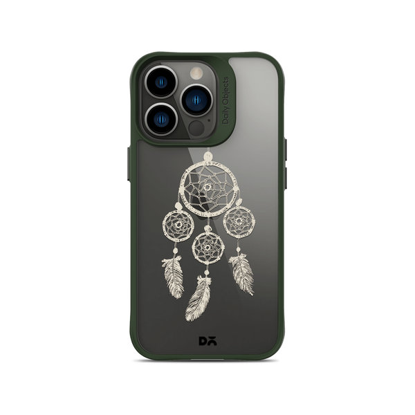 

DailyObjects Off White Dreams Green Hybrid Clear Case Cover For iPhone 13 Pro Max