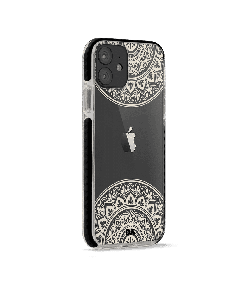 DailyObjects Off White Mandala Stride Clear Case Cover For iPhone