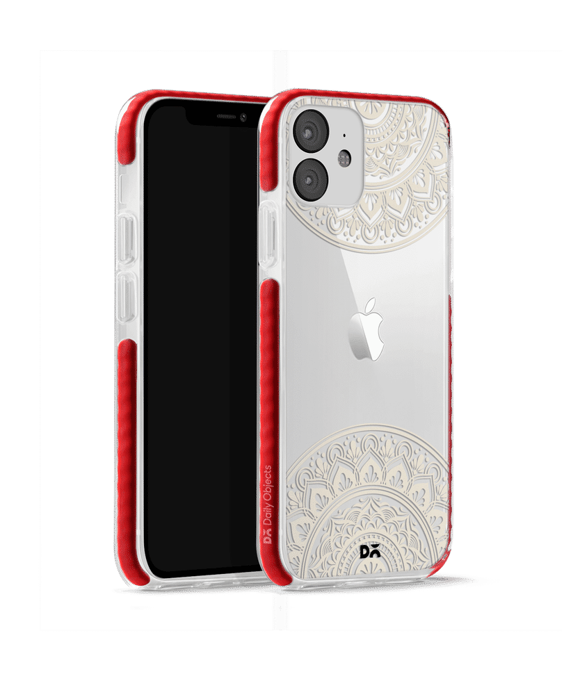 DailyObjects Off White Mandala Stride Clear Case Cover For iPhone